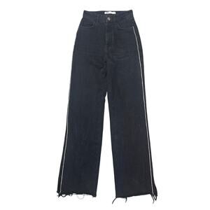 Zara Black High Rise Rhinestone Jeans